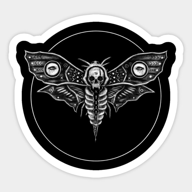 Death's Head Moth Sticker by justingedak